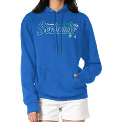 Seattle Seahawks  Starter Women's Throwback Groovy Script Pullover Hoodie