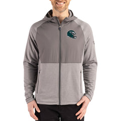 Philadelphia Eagles  Cutter & Buck Peshastin Eco Fleece Recycled Raglan Full-Zip Tri-Blend Hybrid Jacket