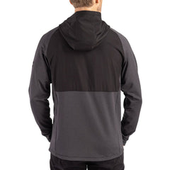 Pittsburgh Steelers  Cutter & Buck Peshastin Eco Fleece Recycled Raglan Full-Zip Tri-Blend Hybrid Jacket