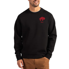 Buffalo Bills  Cutter & Buck Throwback Roam Recycled Raglan Pullover Sweatshirt