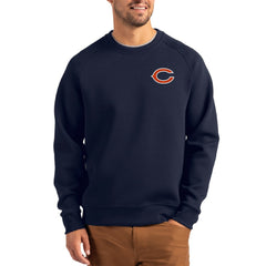 Chicago Bears  Cutter & Buck Team Logo Roam Recycled Raglan Pullover Sweatshirt