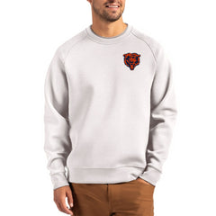 Chicago Bears  Cutter & Buck Throwback Roam Recycled Raglan Pullover Sweatshirt