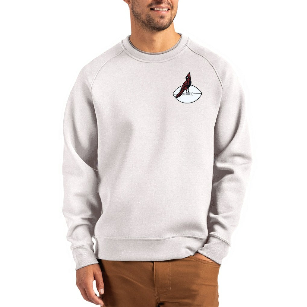 Arizona Cardinals  Cutter & Buck Throwback Roam Recycled Raglan Pullover Sweatshirt