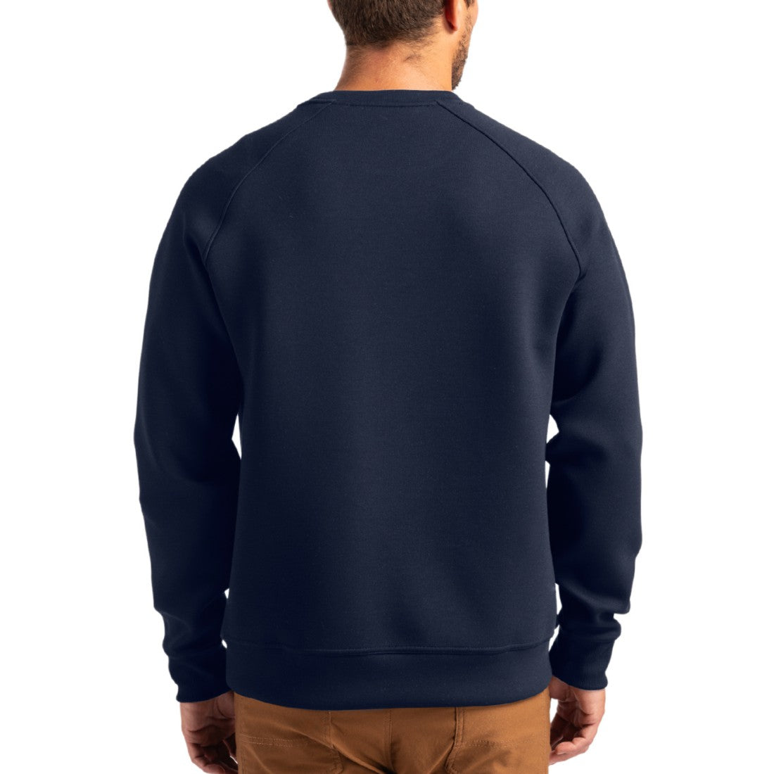 Denver Broncos  Cutter & Buck Primary Logo Roam Recycled Raglan Pullover Sweatshirt