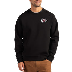 Kansas City Chiefs  Cutter & Buck Primary Logo Roam Recycled Raglan Pullover Sweatshirt