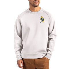 Green Bay Packers  Cutter & Buck Throwback Roam Recycled Raglan Pullover Sweatshirt
