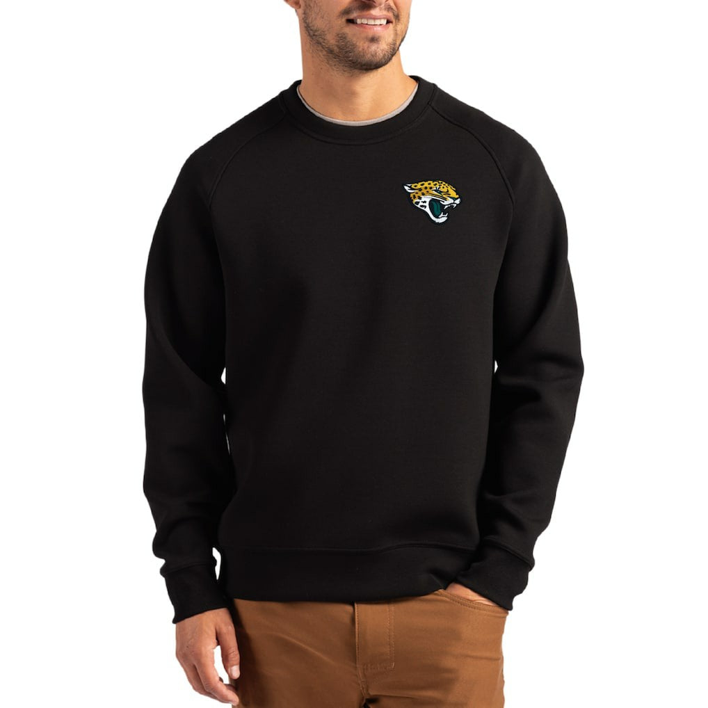 Jacksonville Jaguars  Cutter & Buck Primary Logo Roam Recycled Raglan Pullover Sweatshirt