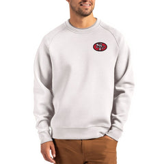 San Francisco 49ers  Cutter & Buck Throwback Roam Recycled Raglan Pullover Sweatshirt