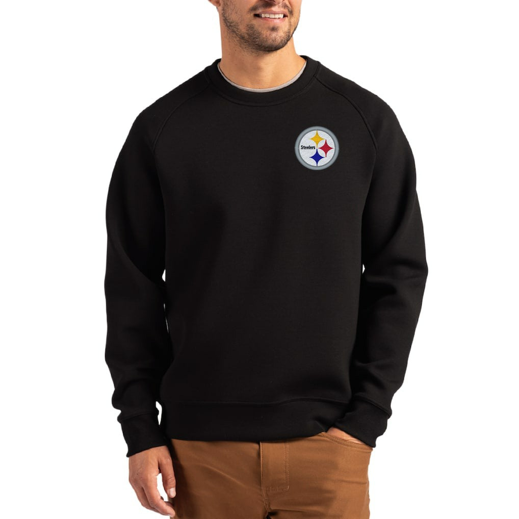 Pittsburgh Steelers  Cutter & Buck Primary Logo Roam Recycled Raglan Pullover Sweatshirt