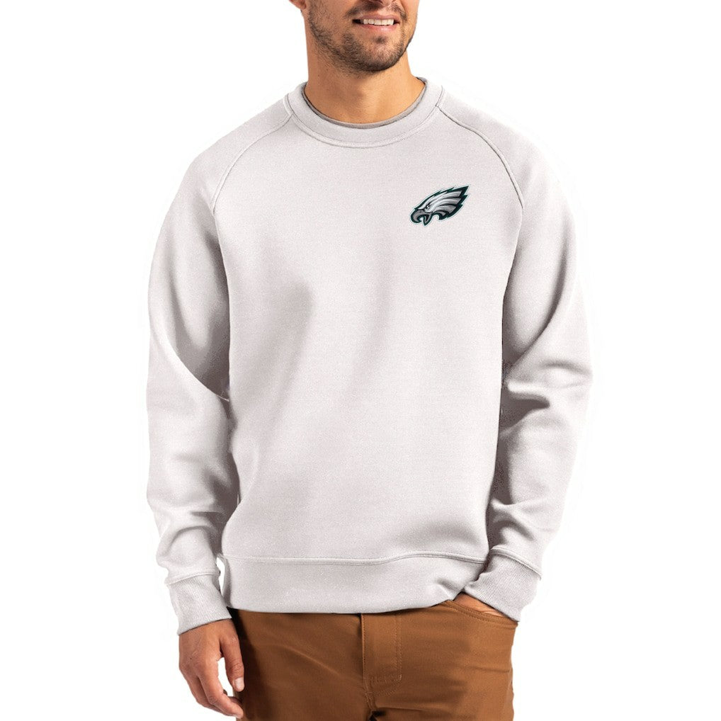 Philadelphia Eagles  Cutter & Buck Primary Logo Roam Recycled Raglan Pullover Sweatshirt
