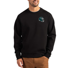 Philadelphia Eagles  Cutter & Buck Helmet Roam Recycled Raglan Pullover Sweatshirt
