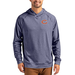 Chicago Bears  Cutter & Buck Adapt Knit Recycled Raglan Pullover Hoodie