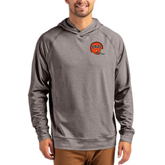 Cincinnati Bengals  Cutter & Buck Adapt Historic Knit Recycled Raglan Pullover Hoodie