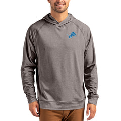 Detroit Lions  Cutter & Buck Adapt Knit Recycled Raglan Pullover Hoodie