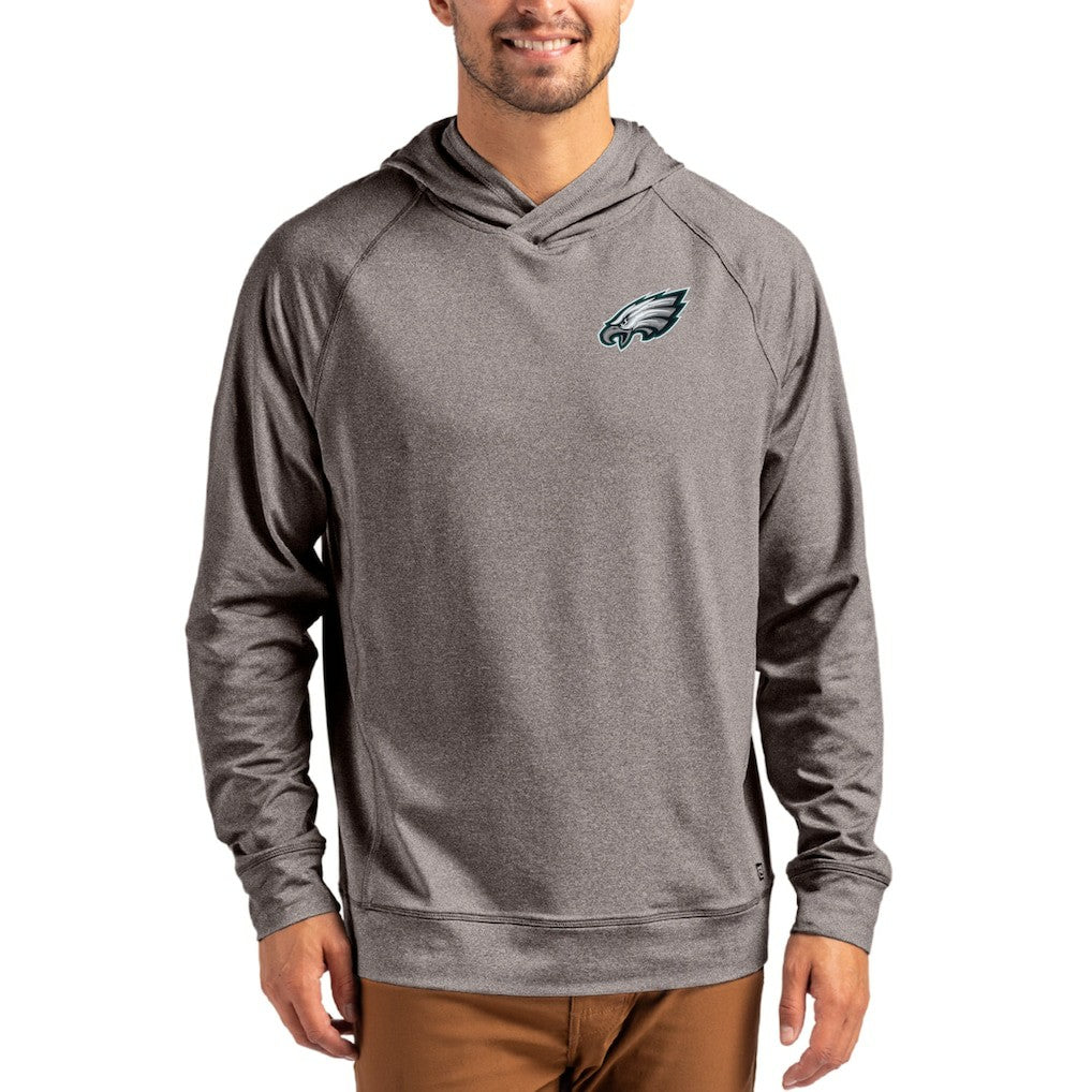Philadelphia Eagles  Cutter & Buck Adapt Knit Recycled Raglan Pullover Hoodie