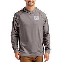 New York Giants  Cutter & Buck Adapt Knit Recycled Raglan Pullover Hoodie