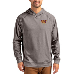 Washington Commanders  Cutter & Buck Adapt Knit Recycled Raglan Pullover Hoodie