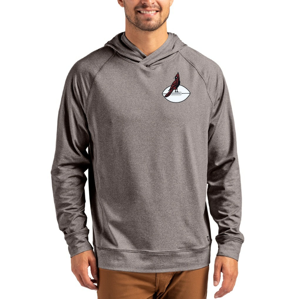 Arizona Cardinals  Cutter & Buck Adapt Historic Knit Recycled Raglan Pullover Hoodie