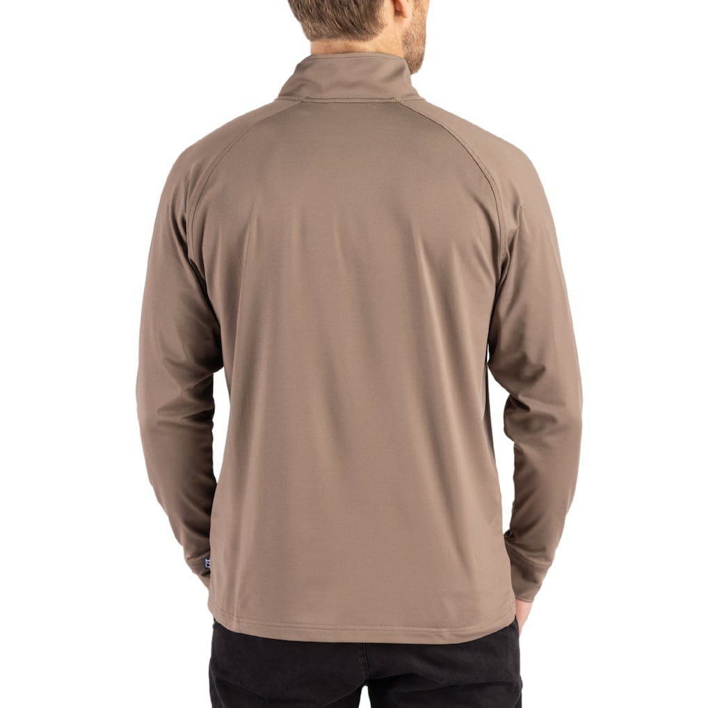 Green Bay Packers  Cutter & Buck Adapt Eco Knit Stretch Recycled Quarter-Zip Pullover