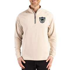 Las Vegas Raiders  Cutter & Buck Adapt Eco Knit Stretch Recycled Quarter-Zip Pullover