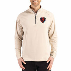 Chicago Bears  Cutter & Buck Adapt Eco Knit Stretch Recycled Quarter-Zip Pullover