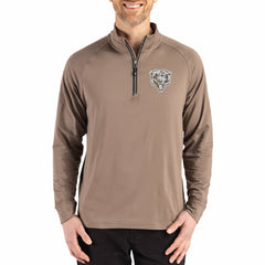 Chicago Bears  Cutter & Buck Adapt Eco Knit Stretch Recycled Quarter-Zip Pullover
