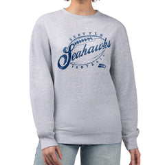 Seattle Seahawks  G-III 4Her by Carl Banks Women's Distressed Graphics Fleece Pullover Sweatshirt