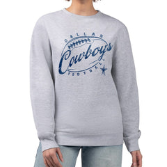 Dallas Cowboys  G-III 4Her by Carl Banks Women's Distressed Graphics Fleece Pullover Sweatshirt
