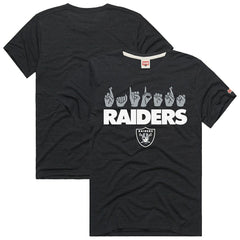 Las Vegas Raiders  Homage Unisex NFL ASL Collection by Love Sign Tri-Blend T-Shirt