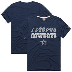 Dallas Cowboys  Homage Unisex NFL ASL Collection by Love Sign Tri-Blend T-Shirt