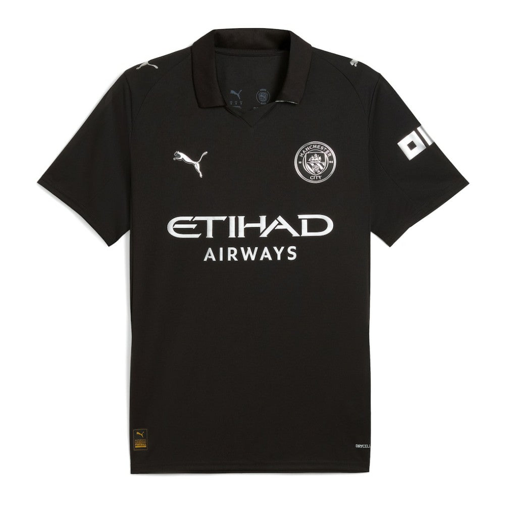 Manchester City 2025/26 Away Replica Custom Jersey Black - Puma