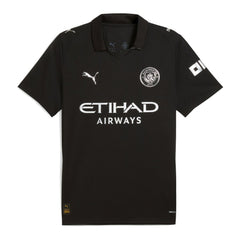 Manchester City 2025/26 Away Replica Custom Jersey Black - Puma