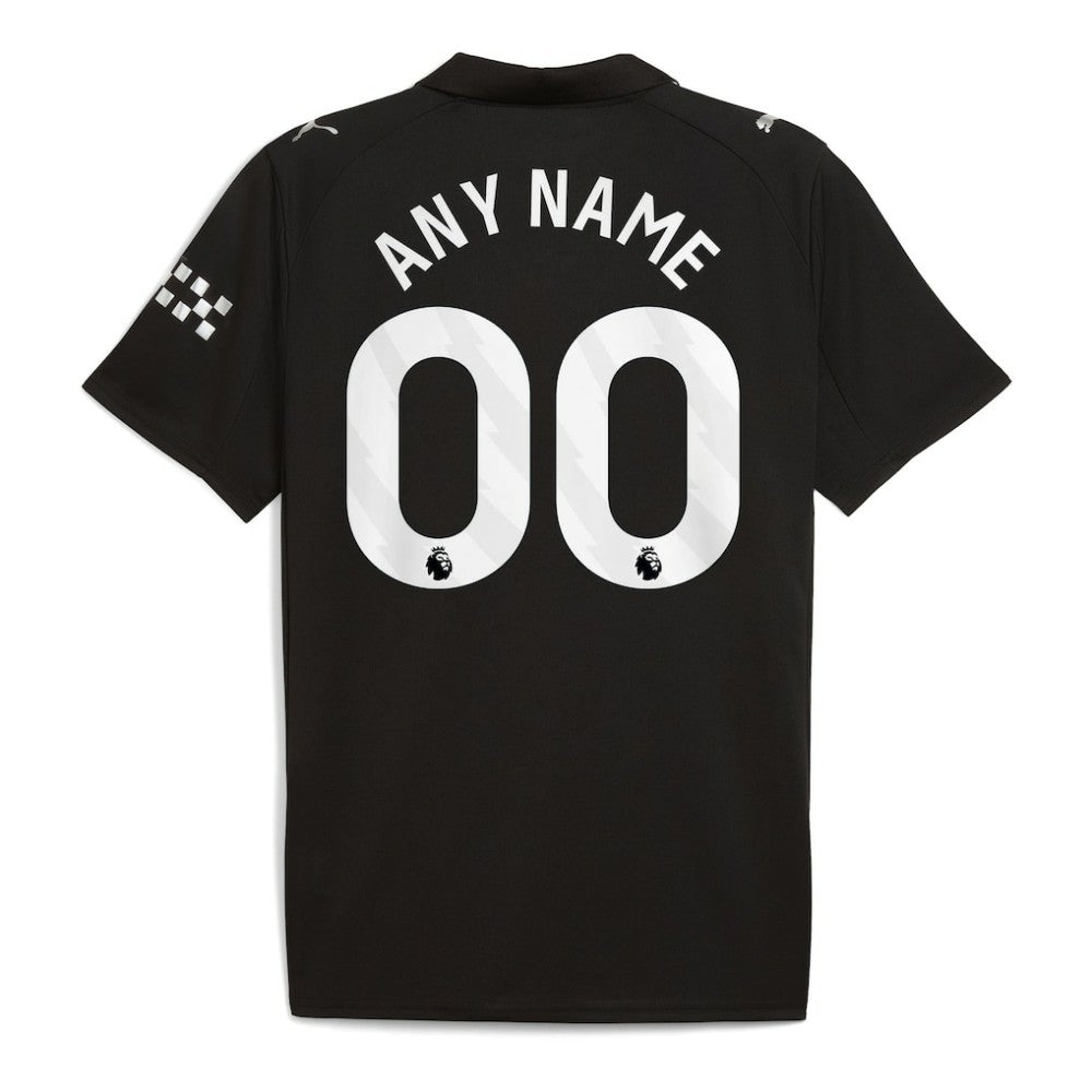 Manchester City 2025/26 Away Replica Custom Jersey Black - Puma
