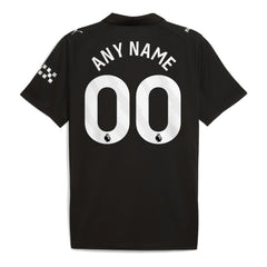 Manchester City 2025/26 Away Replica Custom Jersey Black - Puma