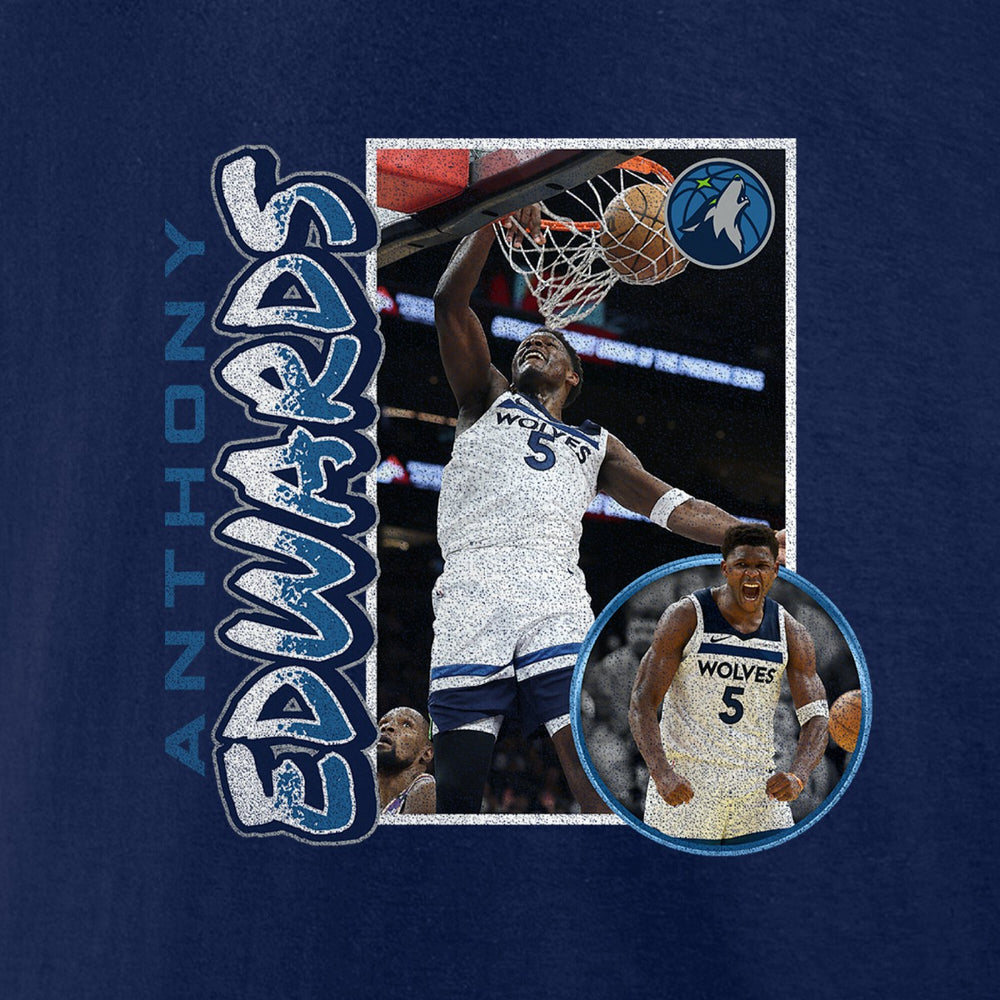 Anthony Edwards Minnesota Timberwolves '90s Player Graphic T-Shirt Outlet