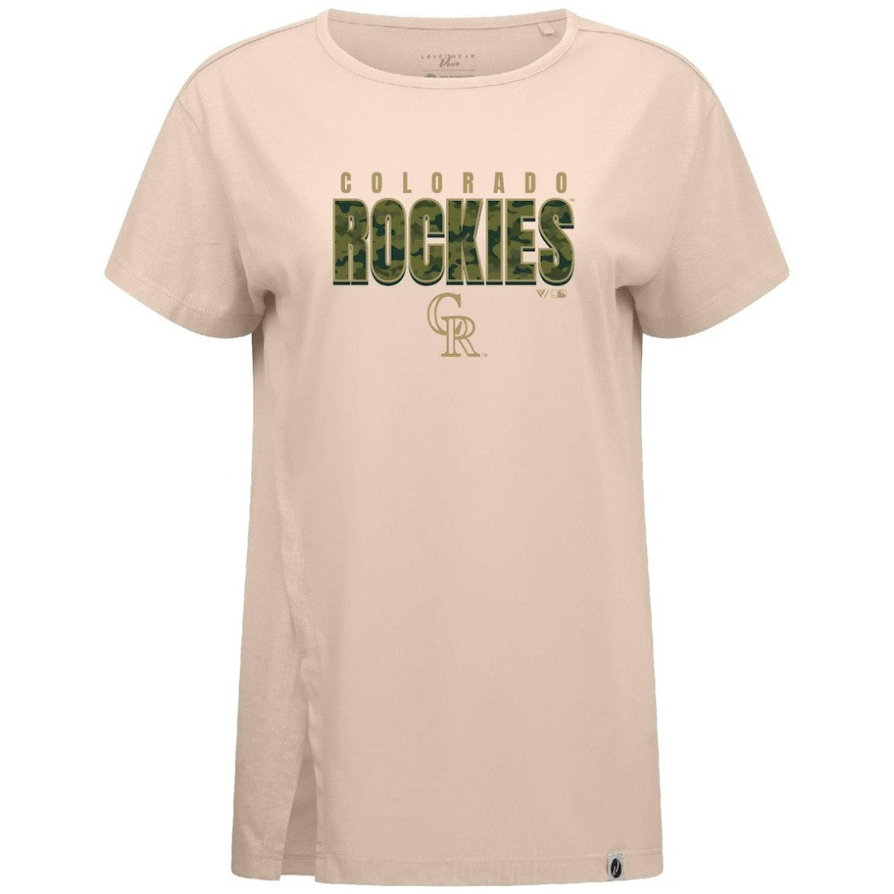Colorado Rockies Levelwear Women's Influx Protect W T-Shirt | MLB For sale