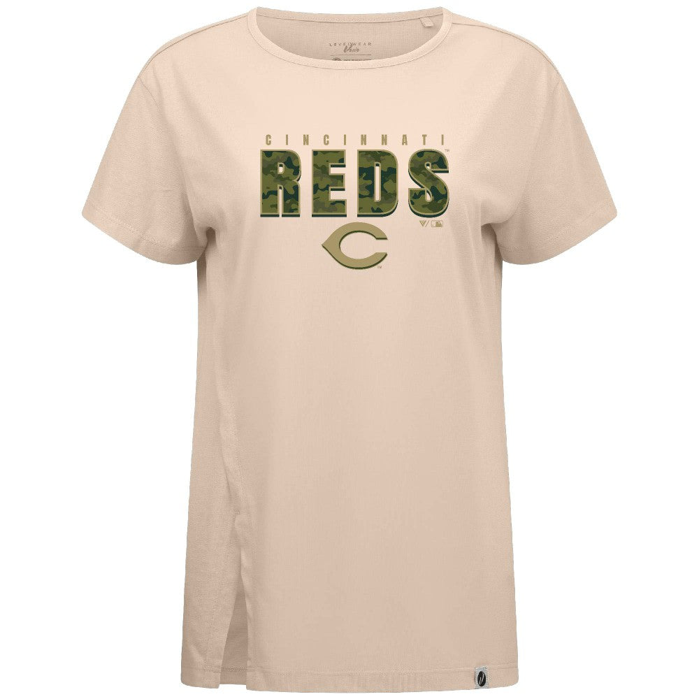 Cincinnati Reds Levelwear Women's Influx Protect W T-Shirt | MLB Discount
