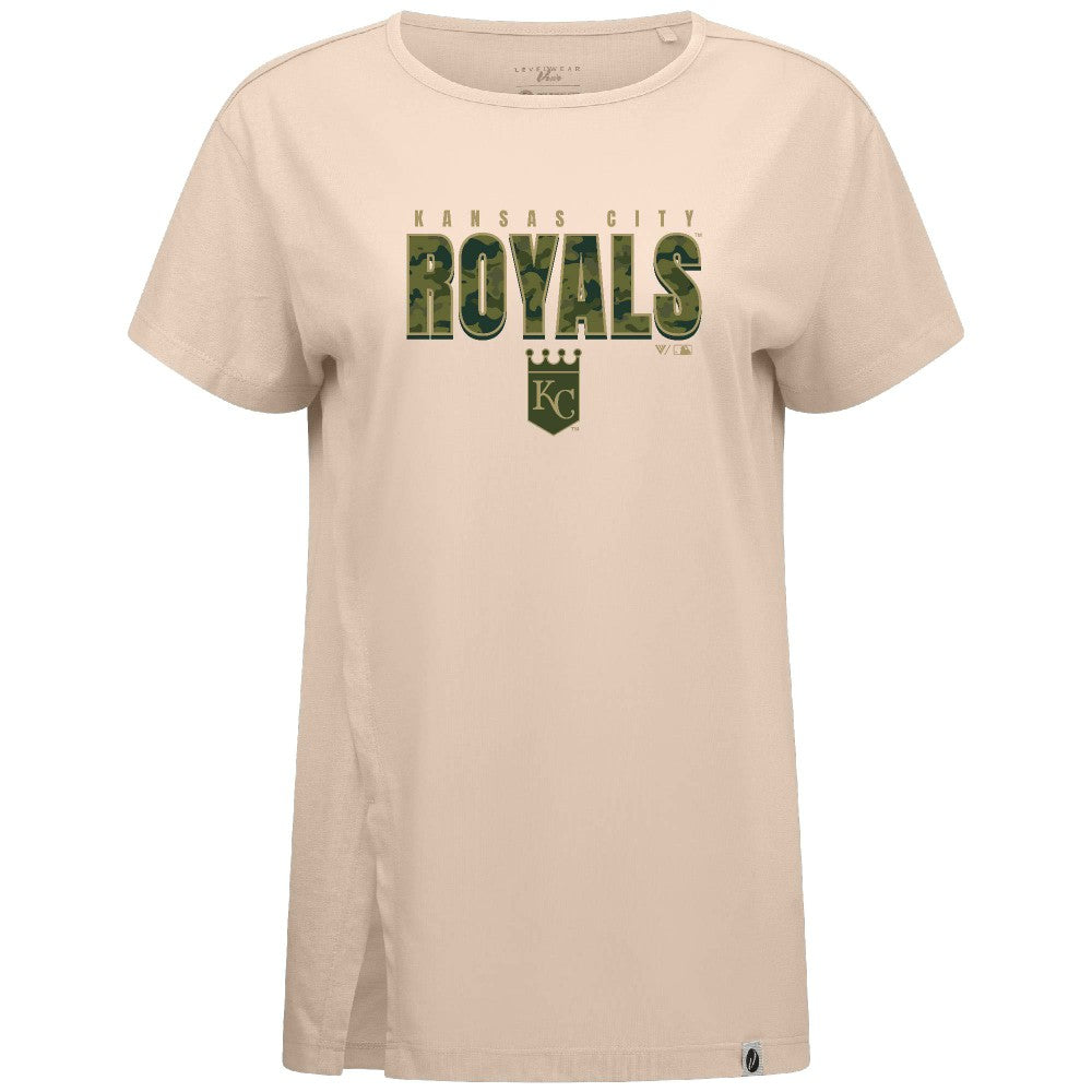 Kansas City Royals Levelwear Women's Influx Protect W T-Shirt | MLB New