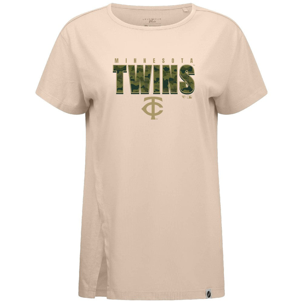 Minnesota Twins Levelwear Women's Influx Protect W T-Shirt | MLB New