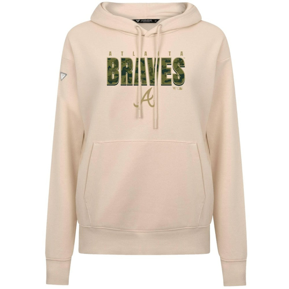 Atlanta Braves Levelwear Women's Adorn Protect W Pullover Hoodie | MLB US