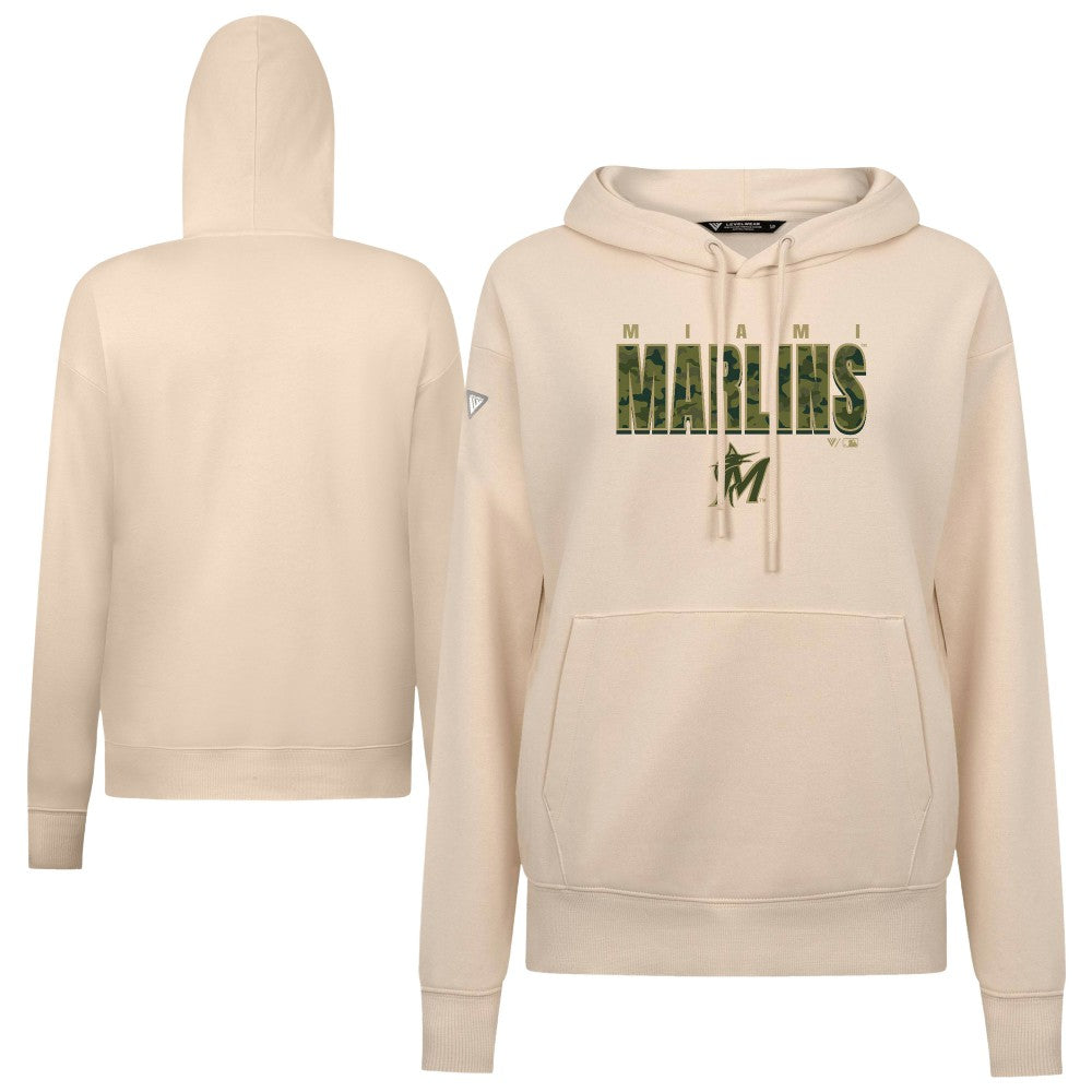 Miami Marlins Levelwear Women's Adorn Protect W Pullover Hoodie | MLB Outlet
