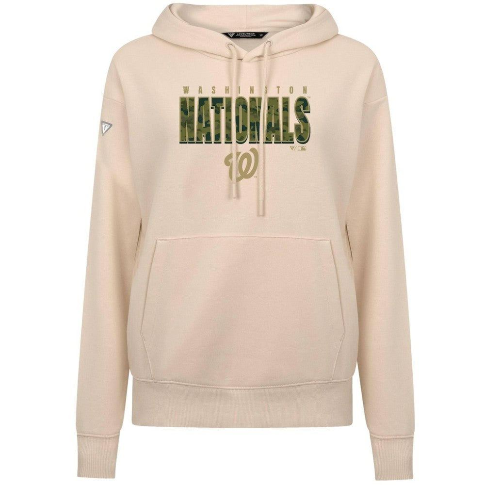 Washington Nationals Levelwear Women's Adorn Protect W Pullover Hoodie | MLB On Sale