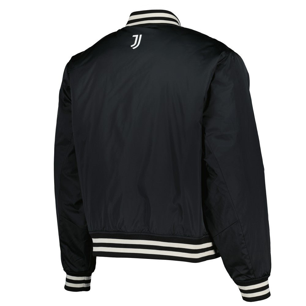 Juventus Collegiate Sateen Full-Snap Jacket Black - Fanatics