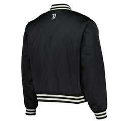 Juventus Collegiate Sateen Full-Snap Jacket Black - Fanatics