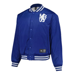 Chelsea Collegiate Sateen Full-Snap Jacket Royal - Fanatics
