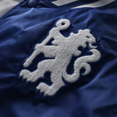Chelsea Collegiate Sateen Full-Snap Jacket Royal - Fanatics