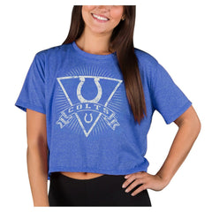 Indianapolis Colts  Concepts Sport Women's Quest Knit Crop Top
