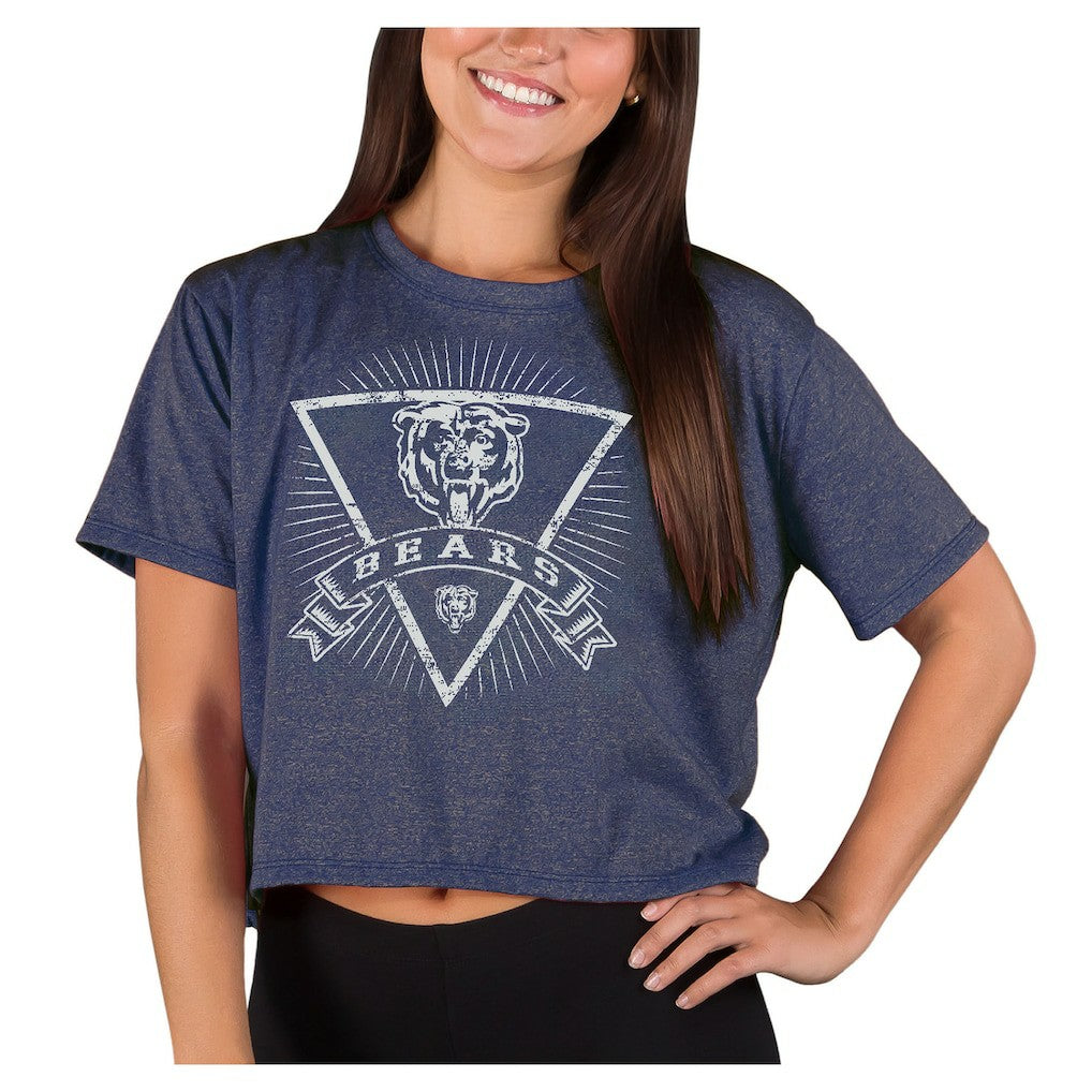 Chicago Bears  Concepts Sport Women's Quest Knit Crop Top