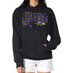 Baltimore Ravens  Starter Women's Fireworks Fleece Pullover Hoodie