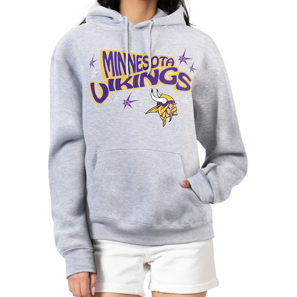 Minnesota Vikings  Starter Women's Fireworks Fleece Pullover Hoodie